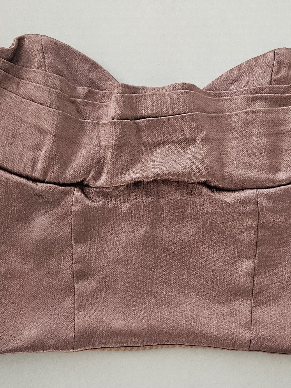 Zara mauve pink satin clutch bag